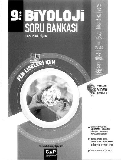 BİYOLOJİ SORU BANKASI FEN LİSELERİ İÇİN YKS Fotokopi