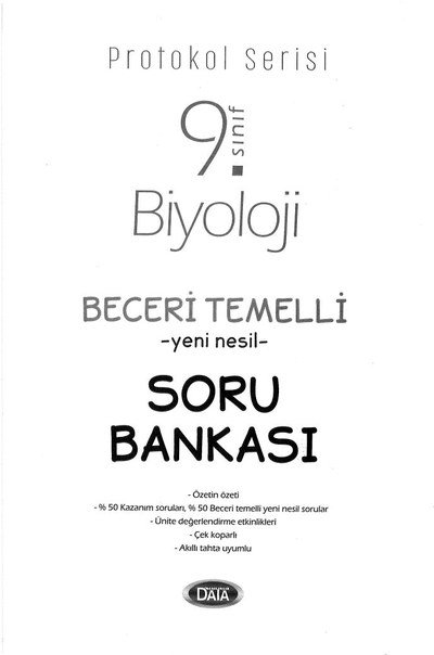BİYOLOJİ BECERİ TEMELLİ YENİ NESİL SORU BANKASI YKS Fotokopi