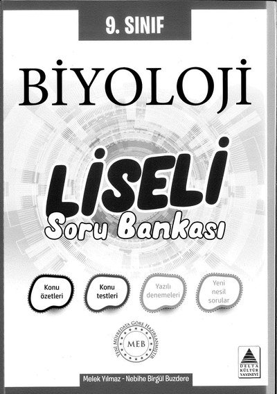 BİYOLOJİ LİSELİ SORU BANKASI YKS Fotokopi