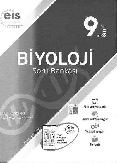 BİYOLOJİ SORU BANKASI YKS Fotokopi