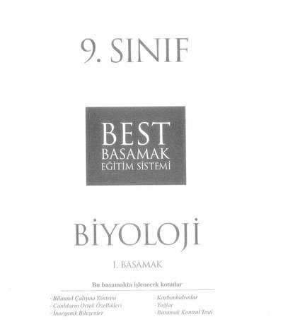 BİYOLOJİ 1. BASAMAK YKS Fotokopi