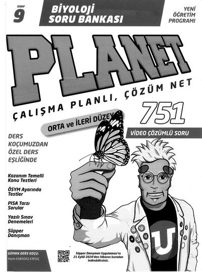 BİYOLOJİ SORU BANKASI PLANET ÇALIŞMA PLANLI ÇÖZÜM NET YKS Fotokopi