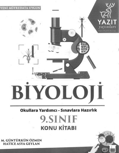 BİYOLOJİ OKULLARA YARDIMCI SINAVLARA HAZIRLIK KONU KİTABI YKS Fotokopi