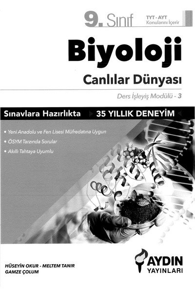 BİYOLOJİ CANLILAR DÜNYASI YKS Fotokopi