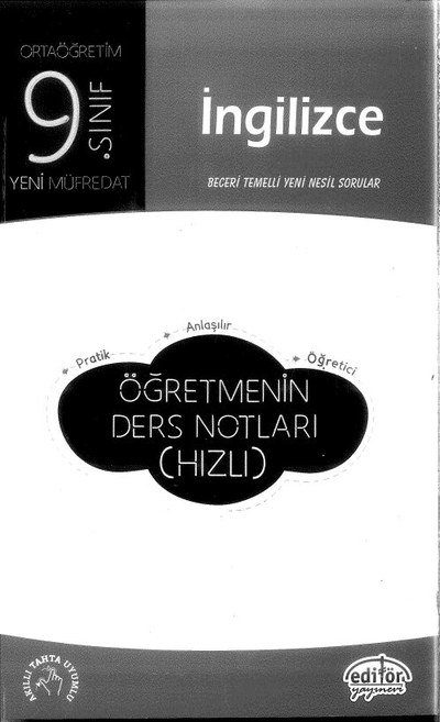 İNGİLİZCE BECERİ TEMELLİ YENİ NESİL SORULAR ÖĞRETMENİN DERS NOTLARI (HIZLI) YKS Fotokopi