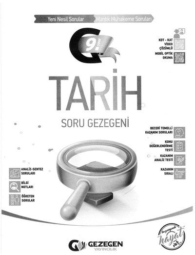TARİH SORU GEZEGENİ YENİ NESİL SORULAR YKS Fotokopi