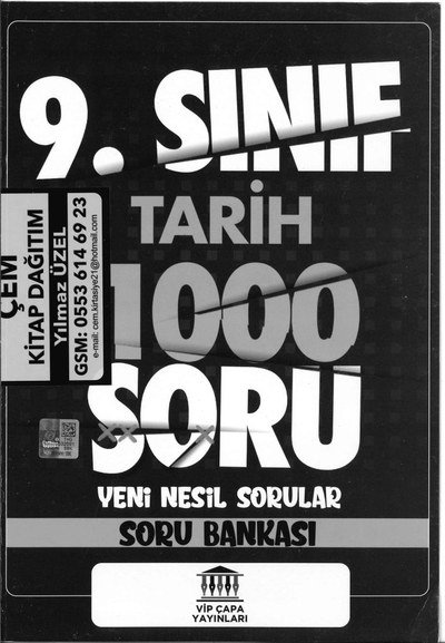 TARİH 1000 SORU YENİ NESİL SORULAR SORU BANKASI YKS Fotokopi