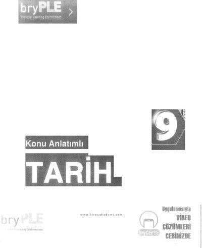 KONU ANLATIMLI TARİH YKS Fotokopi