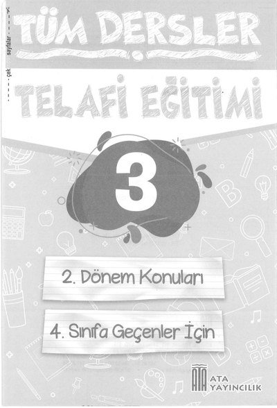 TÜM DERSLER TELAFİ EĞİTİMİ YKS Fotokopi