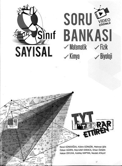 SORU BANKASI MATEMATİK FİZİK KİMYA BİYOLOJİ TYT TEKRAR ETTİREN SAYISAL YKS Fotokopi