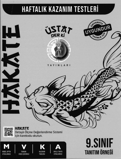 HAKATE HAFTALIK KAZANIM TESTLERİ DETAYLI ÖLÇME DEĞERLENDİRME MVKA YKS Fotokopi