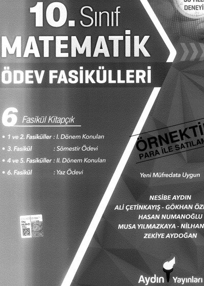 MATEMATİK ÖDEV FASİKÜLLERİ 6 FASİKÜL KİTAPÇIK YKS Fotokopi