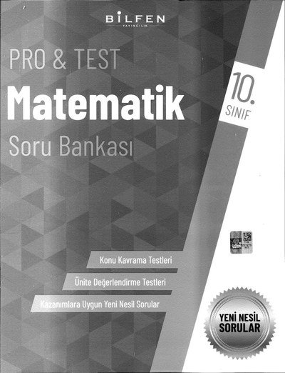 PRO & TEST MATEMATİK SORU BANKASI YKS Fotokopi