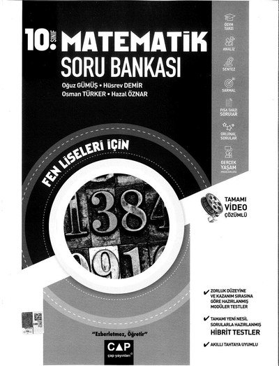 MATEMATİK SORU BANKASI FEN LİSELERİ İÇİN YKS Fotokopi