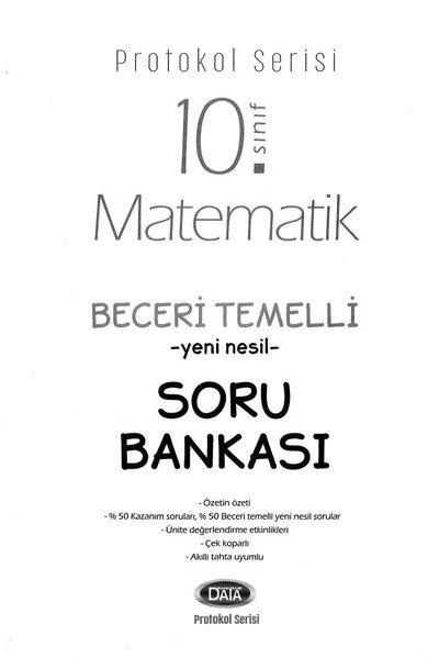 PROTOKOL SERİSİ MATEMATİK BECERİ TEMELLİ YENİ NESİL SORU BANKASI YKS Fotokopi