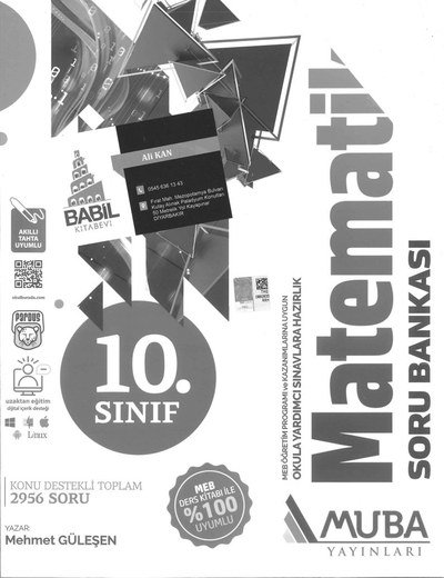 MATEMATİK SORU BANKASI 2956 SORU YKS Fotokopi