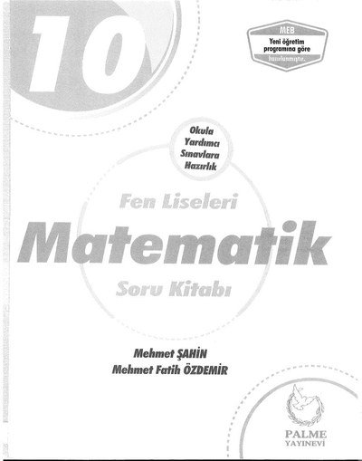 FEN LİSELERİ MATEMATİK SORU KİTABI YKS Fotokopi