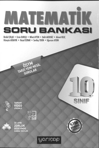 MATEMATİK SORU BANKASI ÖSYM TARZI YENİ NESİL SORULAR YKS Fotokopi