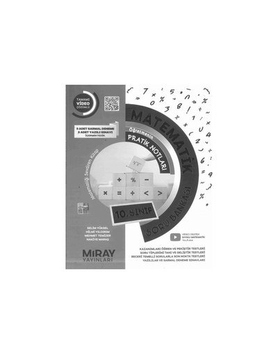 MATEMATİK ÖĞRETMENİN PRATİK NOTLARI SORU BANKASI YKS Fotokopi