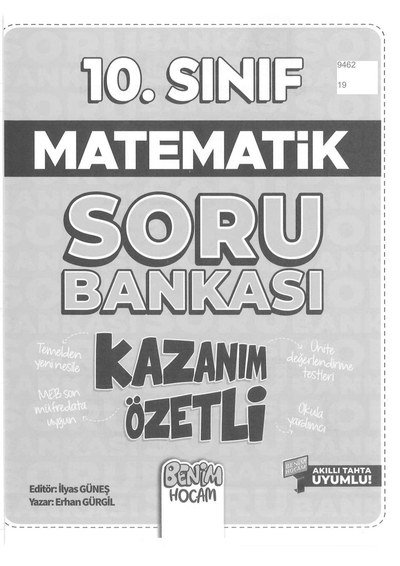 MATEMATİK SORU BANKASI KAZANIM ÖZETLİ YKS Fotokopi