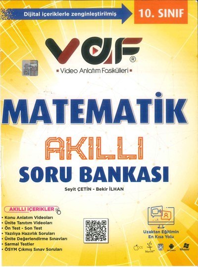 MATEMATİK AKILLI SORU BANKASI VAF YKS Fotokopi