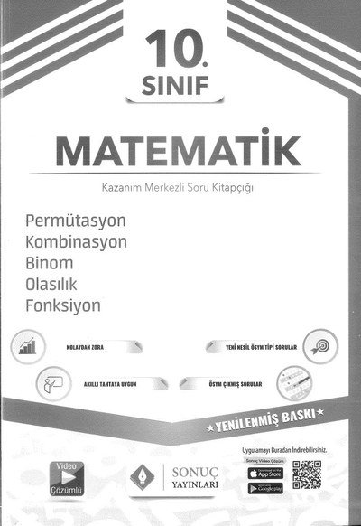 MATEMATİK KAZANIM MERKEZLİ SORU KİTAPÇIĞI YKS Fotokopi