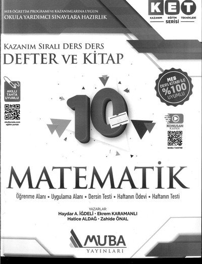 KAZANIM SIRALI DERS DERS DEFTER KİTAP MATEMATİK YKS Fotokopi