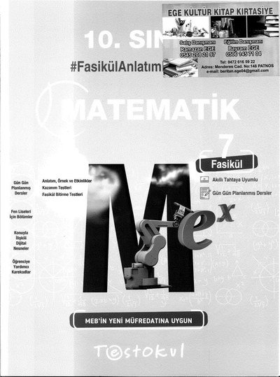 MATEMATİK FASİKÜL ANLATIM KİTABI YKS Fotokopi