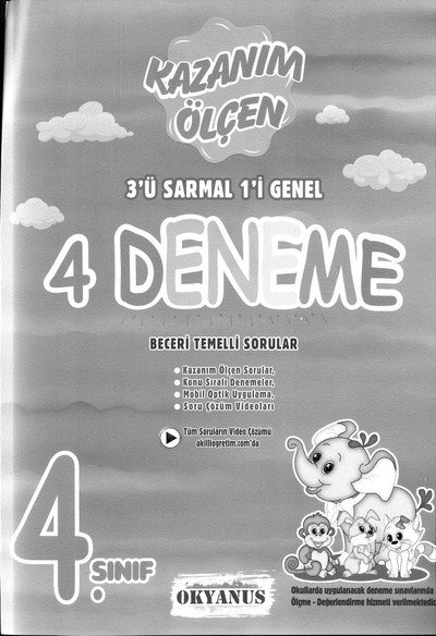 KAZANIM ÖLÇEN 4 DENEME YKS Fotokopi