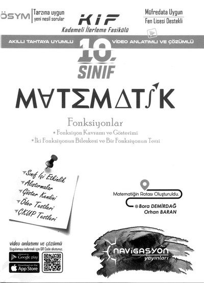 MATEMATİK FONKSİYONLAR YKS Fotokopi