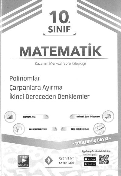 MATEMATİK POLİNOMLAR ÇARPANLARA AYIRMA 2. DERECEDEN DENKLEMLER YKS Fotokopi