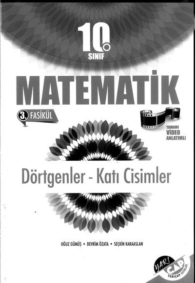 MATEMATİK 3. FASİKÜL DÖRTGENLER KATI CİSİMLER YKS Fotokopi