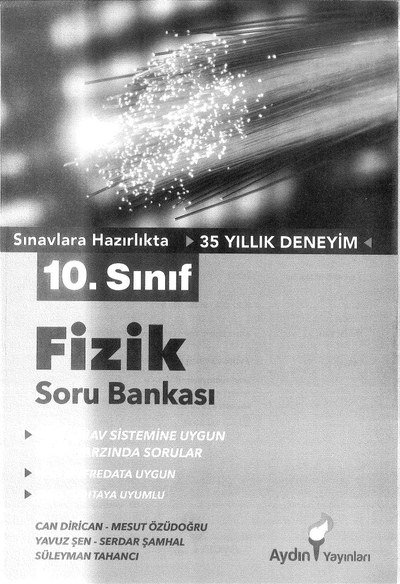 FİZİK SORU BANKASI YKS Fotokopi