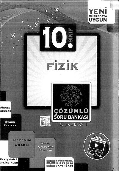 FİZİK SORU BANKASI YENİ MÜFREDATA UYGUN YKS Fotokopi