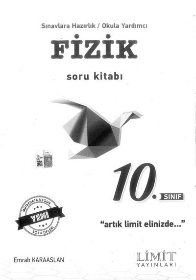 FİZİK SORU KİTABI ARTIK LİMİT ELİNİZDE YKS Fotokopi