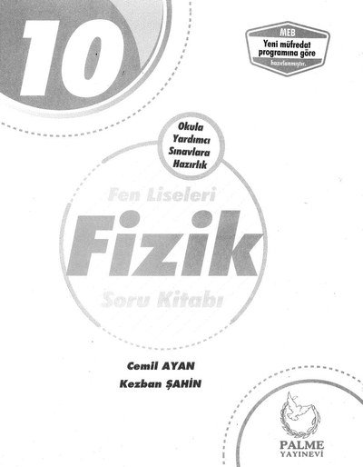 FEN LİSELERİ FİZİK SORU KİTABI YKS Fotokopi