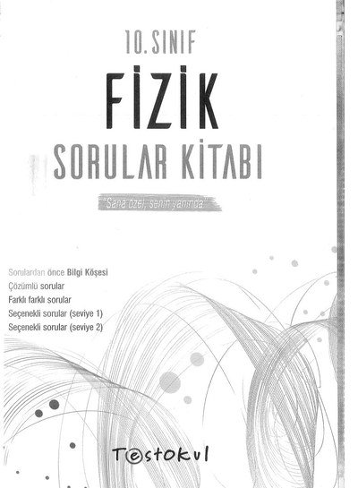 FİZİK SORULAR KİTABI YKS Fotokopi
