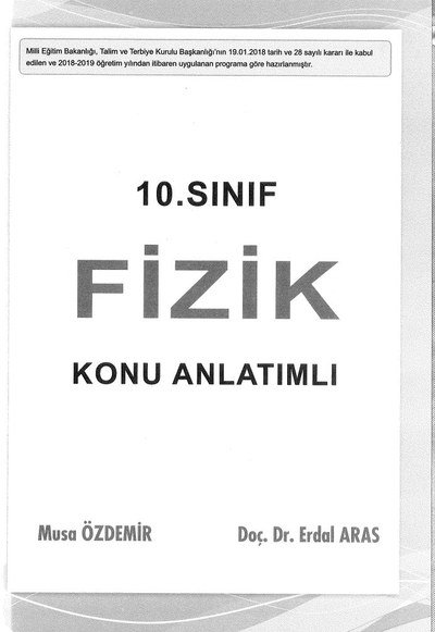 FİZİK KONU ANLATIMLI YKS Fotokopi