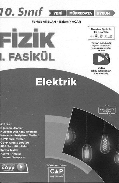 FİZİK 1. FASİKÜL ELEKTRİK YKS Fotokopi