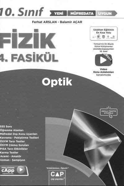 FİZİK 4. FASİKÜL OPTİK YKS Fotokopi