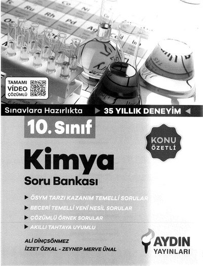 KİMYA SORU BANKASI YKS Fotokopi