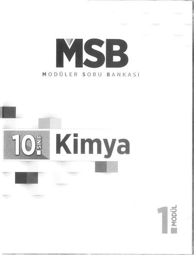 MODÜLER SORU BANKASI KİMYA GÜNCELLENMİŞ BASKI YKS Fotokopi