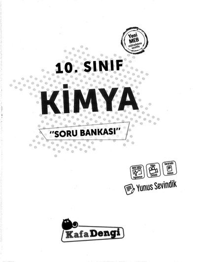 KİMYA SORU BANKASI YKS Fotokopi