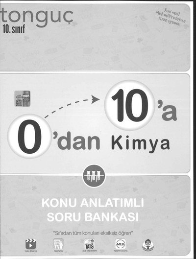 0'DAN 10'A KİMYA KONU ANLATIMLI SORU BANKASI YKS Fotokopi