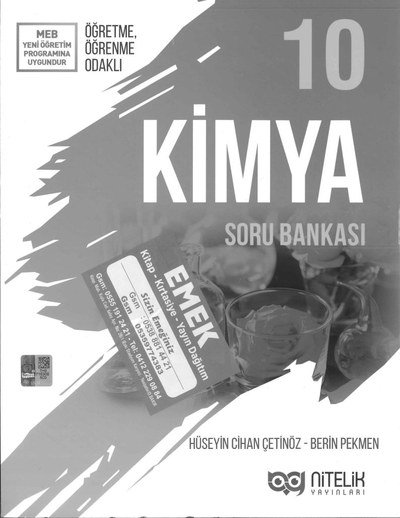 KİMYA SORU BANKASI YKS Fotokopi