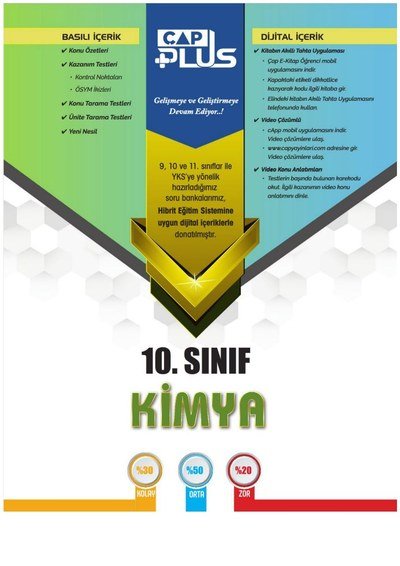 KİMYA SORU BANKASI YKS Fotokopi