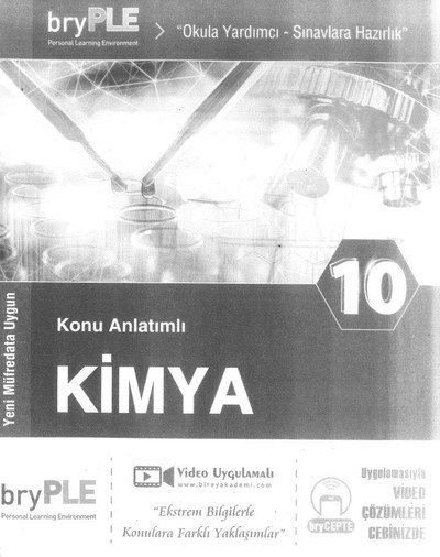 KONU ANLATIMLI KİMYA YKS Fotokopi