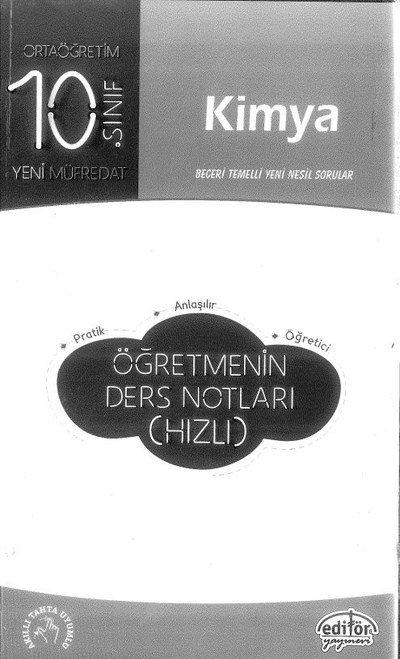 KİMYA ÖĞRETMENİN DERS NOTLARI (HIZLI) YKS Fotokopi