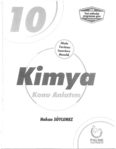 KİMYA KONU ANLATIM YKS Fotokopi