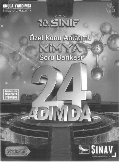 ÖZEL KONU ANLATIMLI KİMYA SORU BANKASI 24 ADIMDA YKS Fotokopi